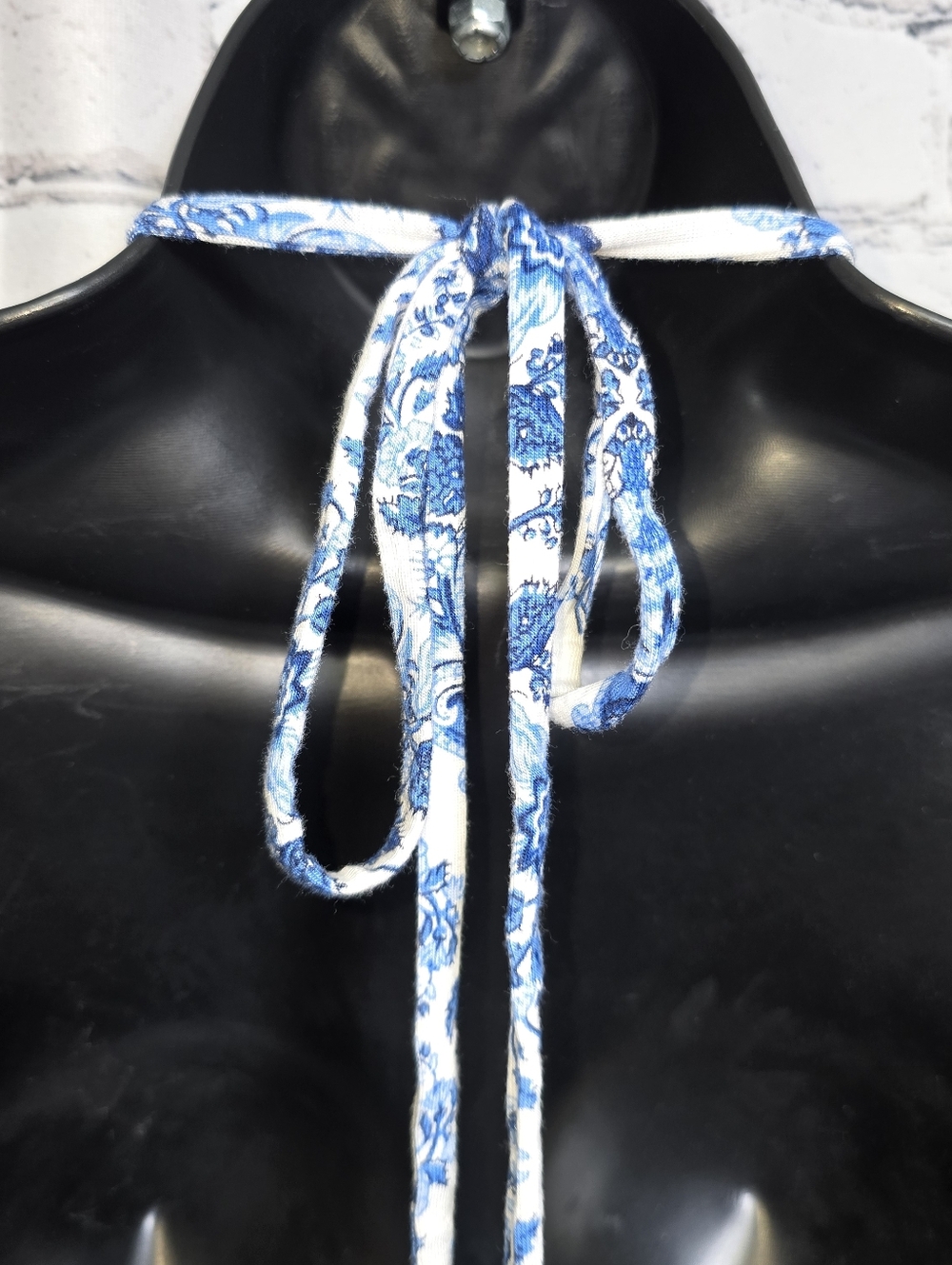 Soma Blue and White Printed Halter Maxi Dress Size Small - Picture 6 of 9